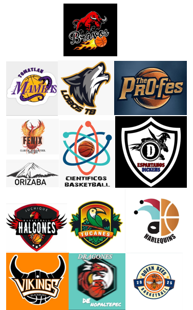 Equipos participantes del torneto 3x3